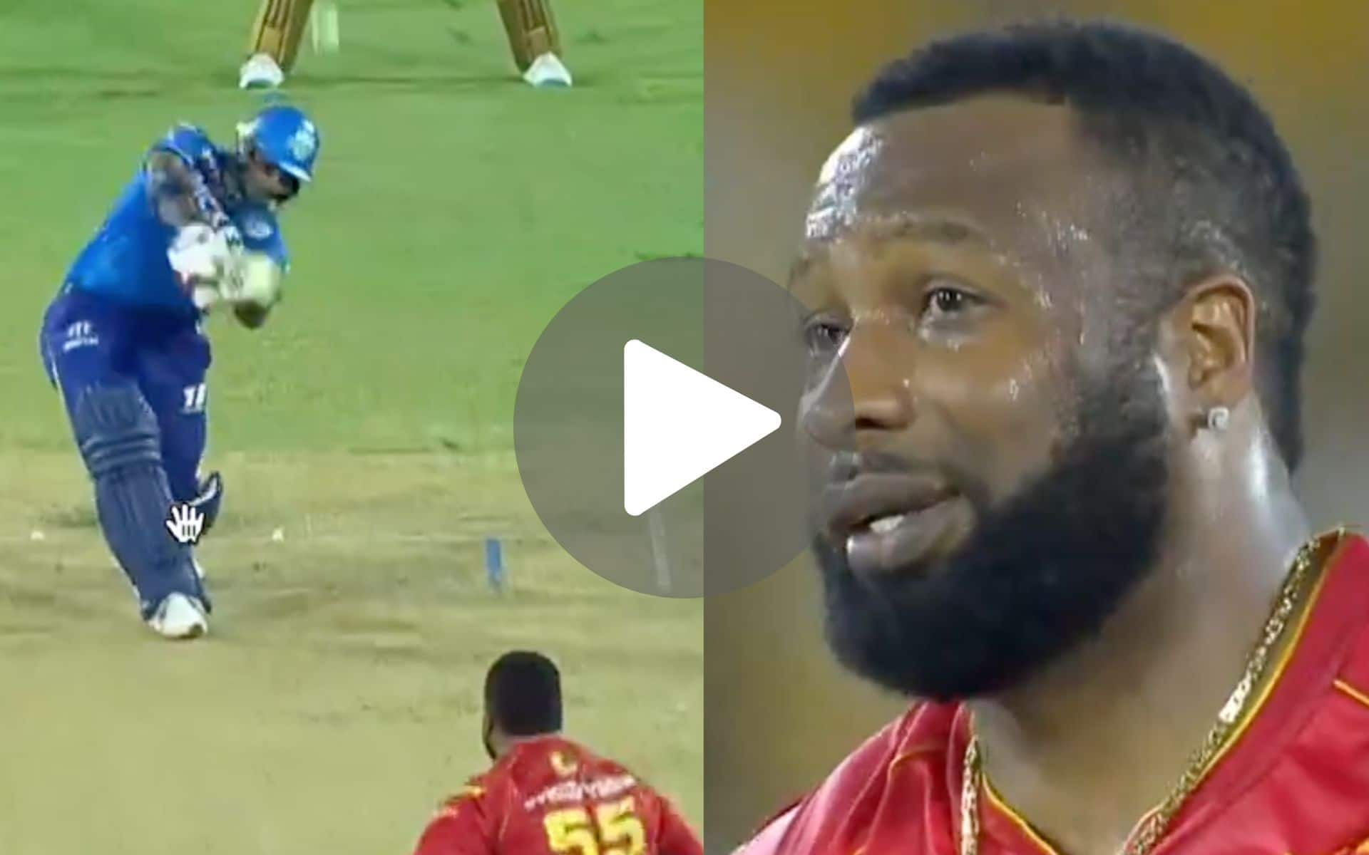 [Watch] Kieron Pollard's Clever Slower Delivery Shuts Down Rajapaksa's Show In CPL 2024